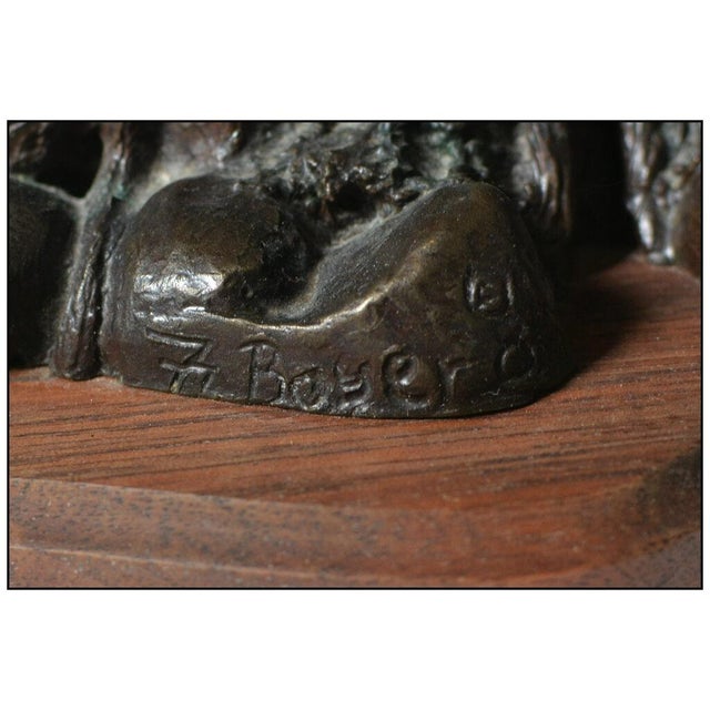 Realism Late 20th Century Trouble Brewing, Fred Boyer For Sale - Image 3 of 4