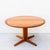 1980s Restored Danish Modern Teak Pedestal Base Dining Table With Two Extensions For Sale - Image 12 of 12