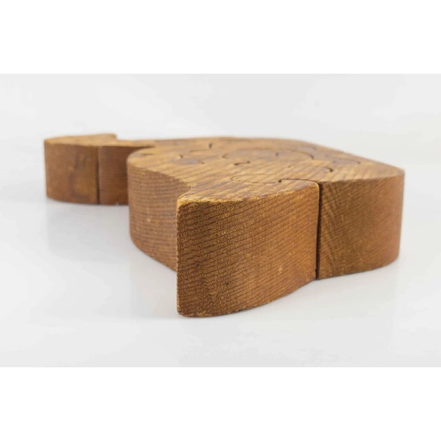 1970s Funky Pop Art Duck Shaped Wood Puzzle For Sale - Image 5 of 8