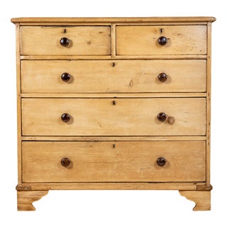 English Pine Chest of Drawers, 1880 For Sale