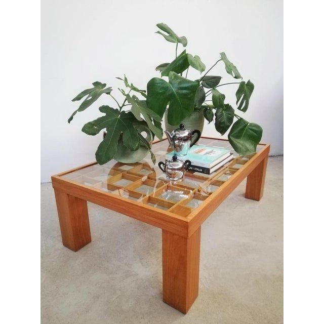 1980s Mid-Century Italian Coffee Table in the style of Gianfranco Frattini, 1980s For Sale - Image 5 of 17