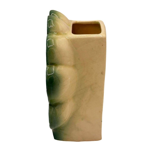 1950s Rare Japanese Mid-Century Tropical Calm Shell Flamingo Flower Wall Planter For Sale In Los Angeles - Image 6 of 7