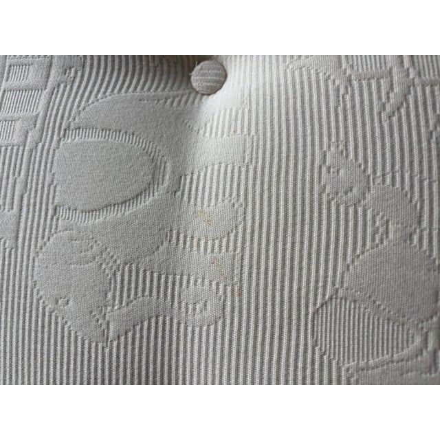 Traditional White Clarence House Floor Cushion For Sale - Image 3 of 6