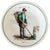 French Provincial Vintage French Porcelain "Métiers Du Vieux Paris" Salad Plates by Berry - Set of 4 For Sale - Image 3 of 7