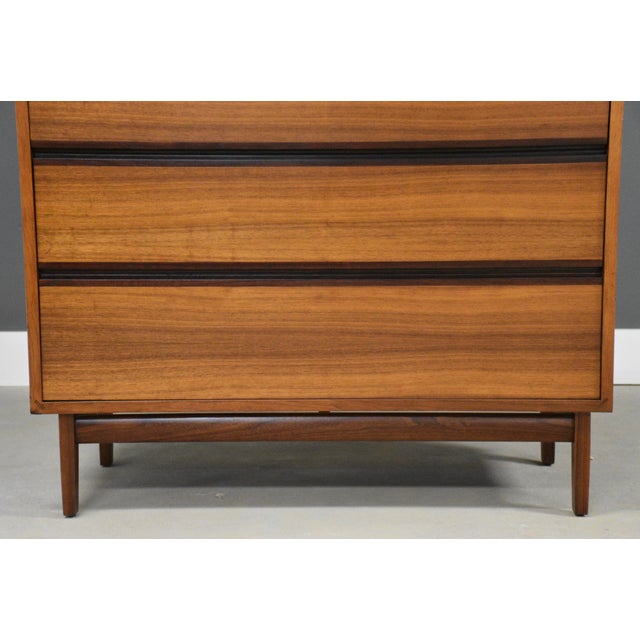 1960s Kipp Stewart for Directional by Calvin Walnut Tall Dresser For Sale In Boston - Image 6 of 12