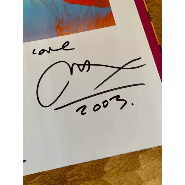 Blue Peter Max Book Original Drawing Doodle Art and the Art of Peter Max Book. - Signed For Sale - Image 8 of 11