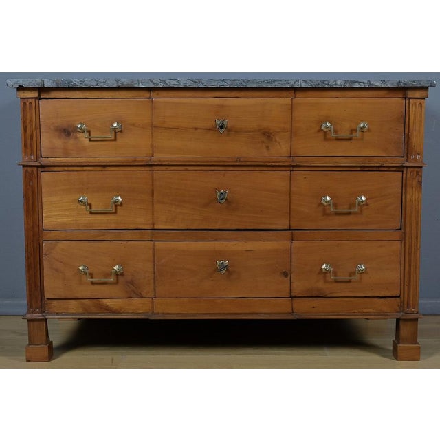 Wood Louis XVI Cherrywood Chest of Drawers, Late 18th Century For Sale - Image 7 of 18