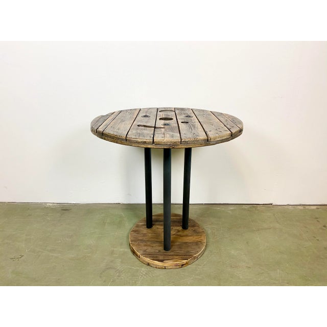 Round Industrial Coffee Table, 1960s For Sale - Image 6 of 14