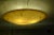 Mid-Century Ceiling Lamp in Yellow Fiberglass and Brass, 1950s For Sale - Image 6 of 8