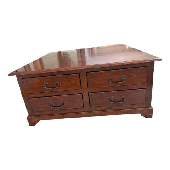 Coffee Table With Multiple Drawers For Sale