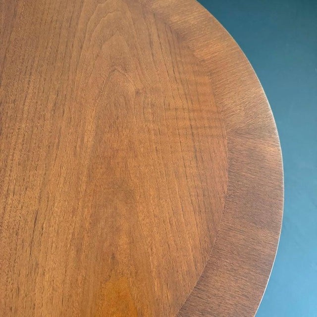 Wood 1950s Round Saber Leg Klismos Side Table by t.h. Robsjohn-Gibbings for Widdicomb For Sale - Image 7 of 7