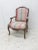 Louis XVI Style Upholstered Armchair For Sale - Image 5 of 5