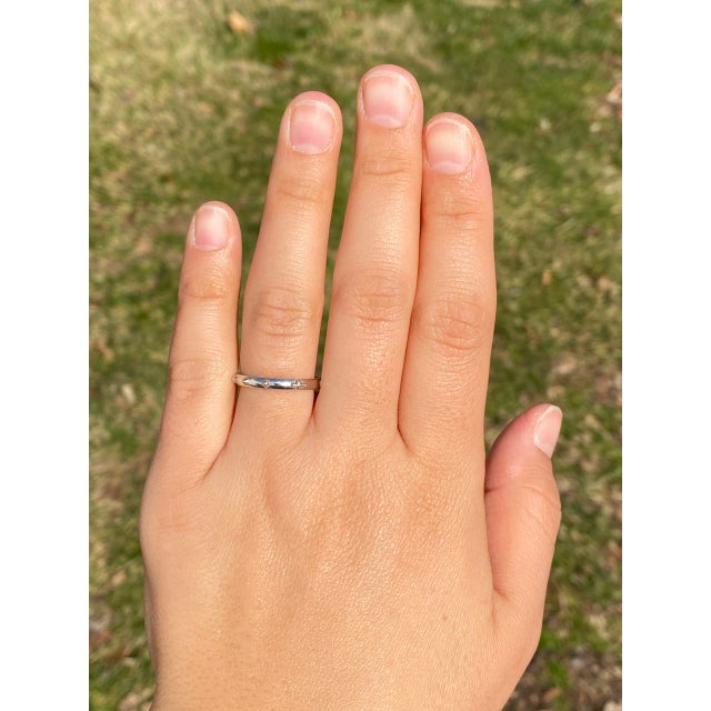 The Hap: White Gold Rosary Cross Band For Sale - Image 9 of 10