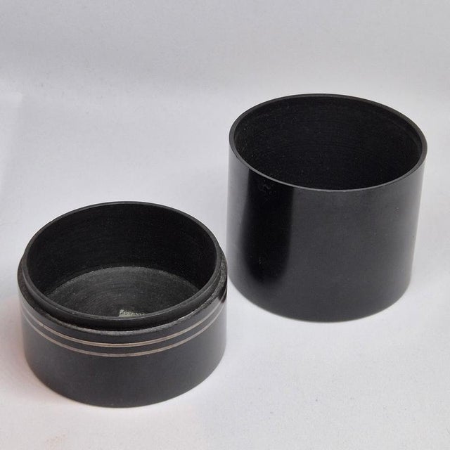 Metal Box with Silver Inlay by Wilhelmina Wendt, Sweden, 1954 For Sale - Image 7 of 8