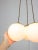 Mid-Century Modern Mid-Century Italian Brass & Opaline Cluster of Lamps For Sale - Image 3 of 18