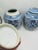 1940s Vintage Blue and White Ginger Jars For Sale - Image 5 of 6
