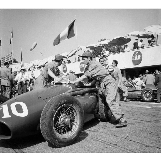 It's The Pits 13th September 1953: Mechanics in the pitstop at the Monza Grand Prix in Italy. Original Publication:...