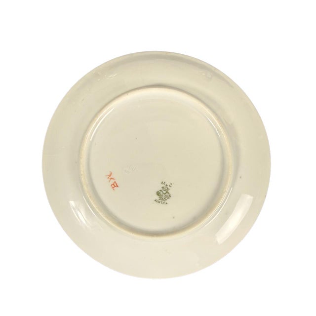 Early 20th Century Hand-Painted Made in Prussia, Austria, Japan Floral Porcelain Plate Mixed Collection For Sale - Image 5 of 15