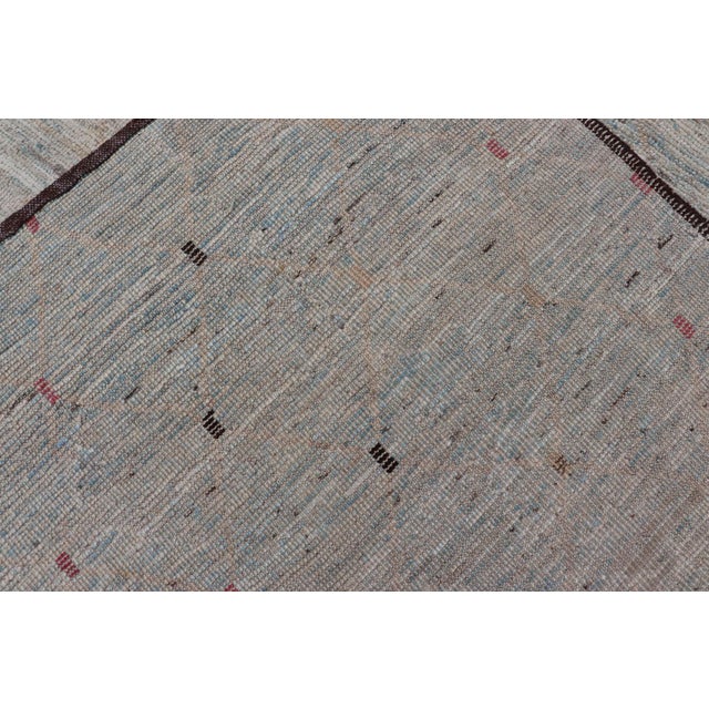 Neutral Tone Modern Hand Knotted Rug by Keivan Woven Arts, 5'10 X 9'2 For Sale - Image 14 of 14