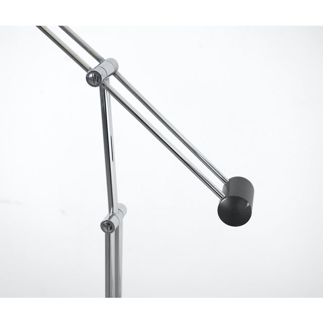 Chrome-Plated Adjustable Articulated Arm Floor Lamp from Sölken Leuchten, Germany, 1970s For Sale - Image 13 of 18