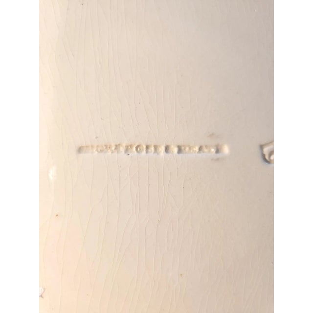 Massive English Creamware Pottery Yellow & Botanical Basin, Shorthose & Heath For Sale In Philadelphia - Image 6 of 7