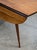Wood Mid Century Modern Dining Table Attributed to Broyhill Brasilia Walnut Drop Leaf X2 Oval MCM For Sale - Image 7 of 12