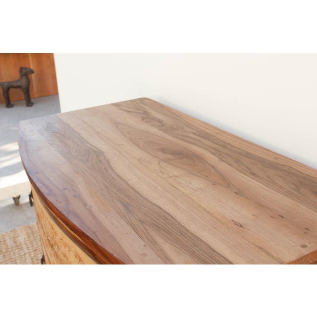 Contemporary 36" Wide Lotus-Diamond Bow Front Dresser For Sale - Image 3 of 12