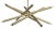 Mid-Century Modern NOIR Ikram Chandelier, Small, Metal with Brass Finish For Sale - Image 3 of 5