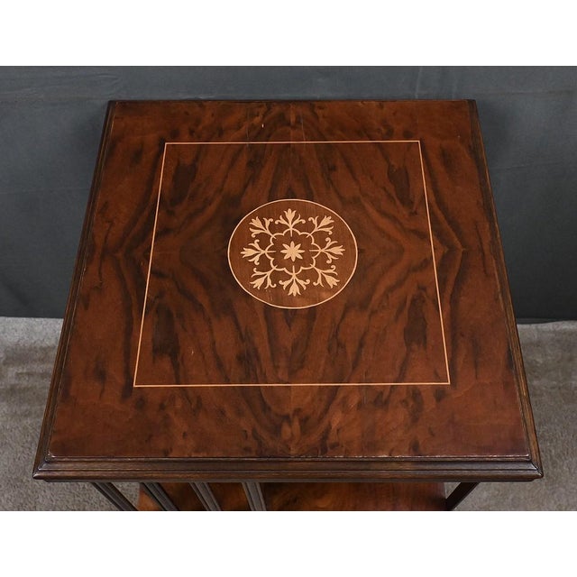 Mid-20th Century Mahogany Revolving Bookshelf, England, 1950s For Sale - Image 4 of 13