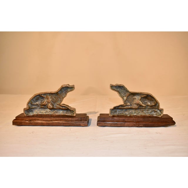 19th Century Pair of 19th Century Cast Spaniel Mantle Decorations For Sale - Image 5 of 7