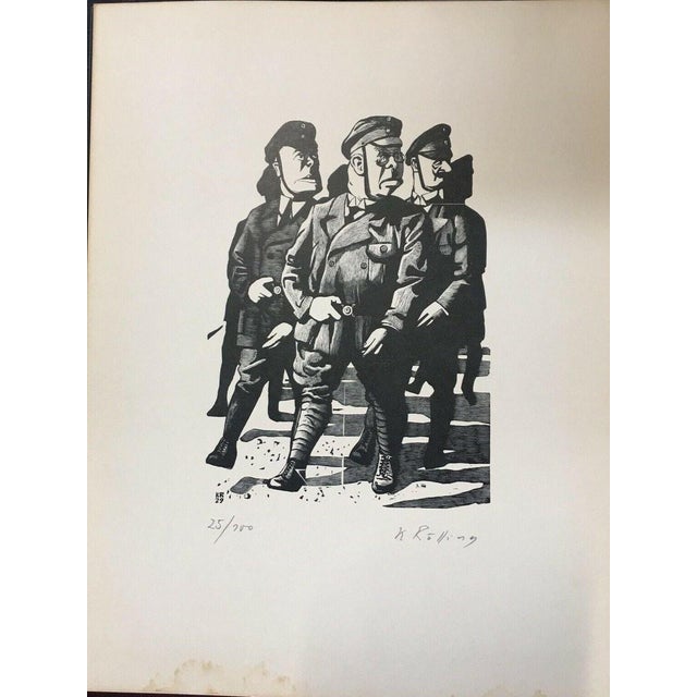 Karl Rössing, Where are the Leftists?, 1929, Lithograph For Sale - Image 10 of 13