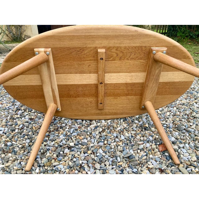 Wood Vintage Oak Table, 1960s For Sale - Image 7 of 10