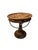 Rustic Late 20th Century Rustic Round Game Table With Inlaid Chess Board & Storage Drawer For Sale - Image 3 of 4