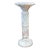 Vintage White and Gray Marble Column Pedestal For Sale