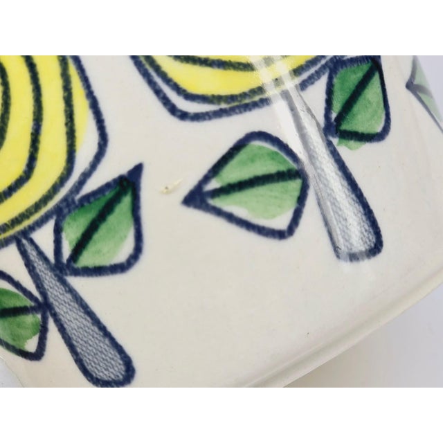 Ceramic Rosamunda Tea Cup and Saucer by Arthur Percy for Upsala-Ekeby Gefle, Sweden, 1950s, Set of 2 For Sale - Image 7 of 8