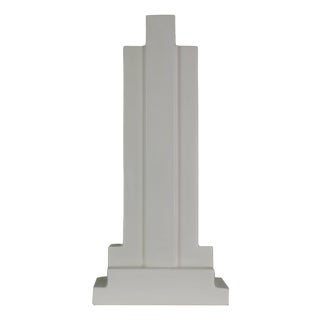Vintage Y15 Vase in White Enameled Ceramic by Ettore Sottsass for Poltronova, 1970 For Sale