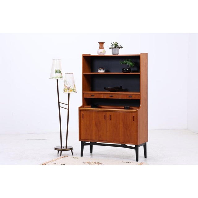 Mid-Century Teak Bookcase with Secretary For Sale - Image 18 of 18