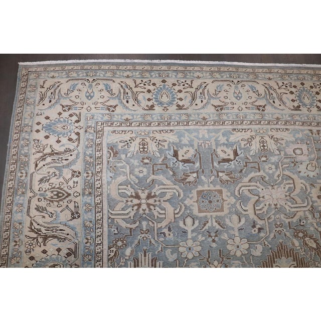 Persian Malayer Sea Foam Color Rug rug no.j4366 For Sale - Image 11 of 14