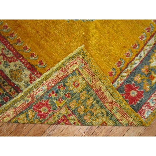 Early 20th Century Zabihi Collection Antique Angora Oushak Rug - 4'1" x 6'3" For Sale - Image 5 of 6