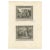 Large antique print with two religious engravings. The upper image depicts Joseph interpreting Pharaoh's dream. The lower...