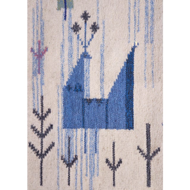 Handwoven Tapestry in Wool by Eva Nemeth, 1960s For Sale - Image 6 of 8
