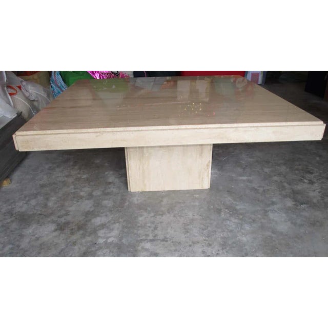 Vintage Italian Travertine Coffee Table For Sale - Image 9 of 11