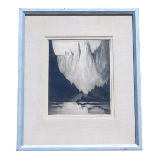 Gerry Peirce, B.1900 Arizona "Colorado Gothic" Etching 14 X 11 For Sale
