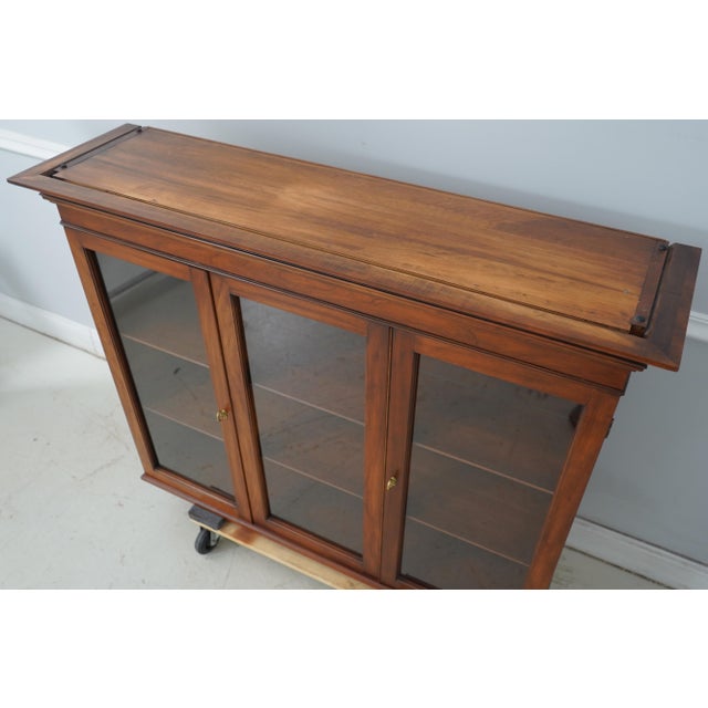 Brown Henkel Harris Cherry China Cabinet Top Only For Sale - Image 8 of 12