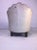 Wood Art Deco Modernist Peacock Back Upholstered Barrel Chair by Gilbert Rohde For Sale - Image 7 of 9