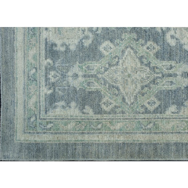 Turkish Oushak Rug 3'10" x 6'1" #17556 For Sale - Image 4 of 8