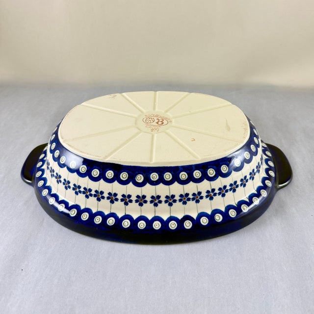 Polish Pottery Hen Shaped Covered Baker by Zaklady Boleslawiec For Sale - Image 11 of 13