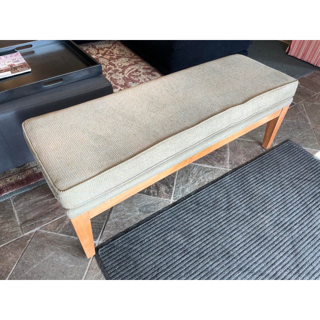 Ethan Allen Contemporary Upholstered Bench Chairish