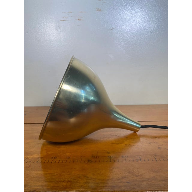 Fog & Mørup Scandinavian Modern Silhouette Pendant Lamp in Brass by Jo Hammerborg for Fog & Menup, 1970s For Sale - Image 4 of 8