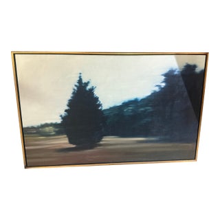 Late 20th Century Peter Roux, Near a Red Barn For Sale
